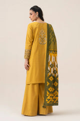 Sapphire - 3PC Unstitched Khaddar Embroidered Shirt with Digital Printed Dupatta and Trouser - RF1538 Royal Pret