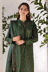 Sobia Nazir - 3PC Unstitched Dhanak Embroidered Shirt with Printed Shawl - RF1301 royalpret