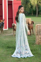 Maryum N Maria - 3PC Khaddar Embroidered Shirt with Digital Printed Dupatta and Trouser - RF1421 Royal Pret