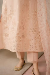 Cross Stitch - 3PC Unstitched Lawn Embroidered Shirt with Printed Cotton Net Dupatta - RF1068 royalpret