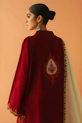 Zara Shah Jahan - 3PC Unstitched Dhanak Embroidered Shirt with Embroidered Dhanak Dupatta and Trouser- RF1142 royalpret