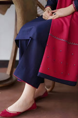 Aisling - 3PC Unstitched Dhanak Embroidered Shirt with Dhanak Embroidered Dupatta and Trouser - RF1157 royalpret