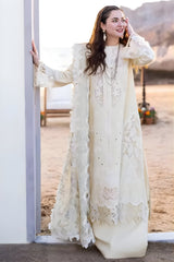 3PC Lawn Embroidered Shirt with Printed and Embroidered Khadi Net Dupatta (Unstitched)- RF1041 royalpret