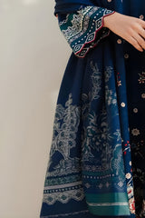 Beechtree - 3PC Unstitched Dhanak Embroidered Shirt with Digital Printed Dupatta and Trouser - RF1168 royalpret