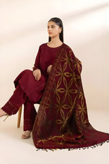 Sapphire - 3PC Unstitched Khaddar Embroidered Shirt with Digital Printed Dupatta and Trouser- RF1294 royalpret