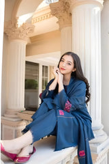 Aisling - 3PC Unstitched Dhanak Embroidered Shirt with Dhanak Embroidered Dupatta and Trouser - RF1153 royalpret