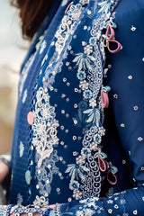 3PC Lawn Embroidered Shirt with Embroidered Chiffon Dupatta (Unstitched) - RF1305 royalpret