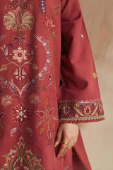 Zara Shah Jahan - 3PC Unstitched Dhanak Embroidered Shirt with Digital Printed Dupatta and Trouser - RF1129 royalpret