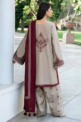 Baroque - 3PC Lawn Embroidered Shirt with Embroidered Chiffon Dupatta (Unstitched) - RF1318 royalpret
