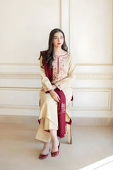 Aisling - 3PC Unstitched Dhanak Embroidered Shirt with Dhanak Embroidered Dupatta and Trouser - RF1152 royalpret