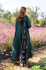 Garnet - 3PC Unstitched Lawn Embroidered Shirt with Digital Printed Dupatta and Trouser - RF1493 Royal Pret