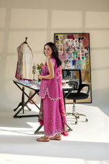 Sobia Nazir - 3PC Unstitched Lawn Embroidered Shirt with Digital Printed Dupatta and Embroidered Trouser - RF1494 Royal Pret