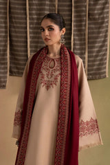 Ziva - 3PC Unstitched Dhanak Embroidered Shirt with Digital Printed Dupatta and Trouser - RF1548 Royal Pret