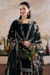 Maryam Hussain - 3PC Unstitched Lawn Embroidered Shirt with Digital Printed Monar Dupatta and Trouser - RF1505 Royal Pret