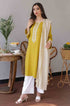 Aisling - 3PC Unstitched Dhanak Embroidered Shirt with Dhanak Shawl and Trouser - RF1150