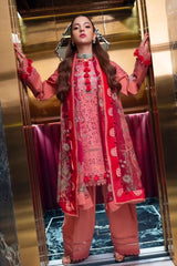 Jade - 3PC Unstitched Lawn Embroidered Shirt with Monark Digital Printed Dupatta and Trouser - RF1469