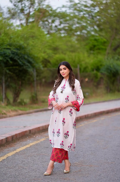 Urge 2PC Unstitched Lawn Printed Shirt with Printed Trousers - RF1107