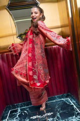 Jade - 3PC Unstitched Lawn Embroidered Shirt with Monark Digital Printed Dupatta and Trouser - RF1469