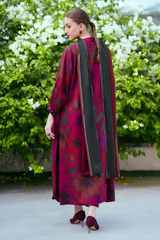 Baroque - 3PC Unstitched Printed Khaddar Shirt with Printed Khaddar Dupatta and Trouser - RF1270 Royal Pret