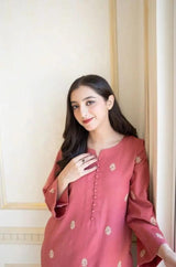 Aisling - 3PC Unstitched Dhanak Embroidered Shirt with Dhanak Dupatta and Trouser - RF1154 royalpret