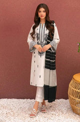 Asim Jofa - 3PC Lawn Embroidered Shirt with Printed Cotton Net Dupatta - RF1021 royalpret