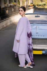 Asim Jofa - 3PC Unstitched Lawn Embroidered Shirt with Printed Slub Net Dupatta - RF1065 royalpret