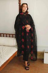 Baroque - 3PC Lawn Embroidered Shirt with Embroidered Chiffon Dupatta (Unstitched) - RF1312 royalpret