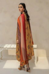 Baroque  - 3PC Unstitched Digital Printed Karandi Shirt with Printed Karandi Dupatta and Trouser - RF1134 royalpret