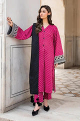 Baroque - 3PC Unstitched Printed Khaddar Shirt with Printed Khaddar Dupatta and Trouser - RF1237 Royal Pret