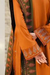 Beechtree - 3PC Unstitched Dhanak Embroidered Shirt with Dhanak Embroidered Dupatta and Trouser - RF1166 royalpret