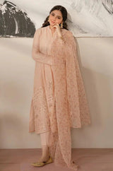 Cross Stitch - 3PC Unstitched Lawn Embroidered Shirt with Printed Cotton Net Dupatta - RF1068 royalpret