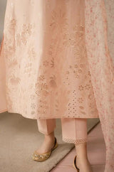 Cross Stitch - 3PC Unstitched Lawn Embroidered Shirt with Printed Cotton Net Dupatta - RF1068 royalpret