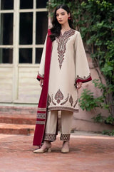 Jazmin - 3PC Unstitched Dhanak Embroidered Shirt with Pashmina Wool Shawl and Embroidered Trouser - RF1171 royalpret