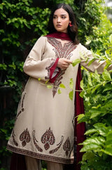 Jazmin - 3PC Unstitched Dhanak Embroidered Shirt with Pashmina Wool Shawl and Embroidered Trouser - RF1171 royalpret
