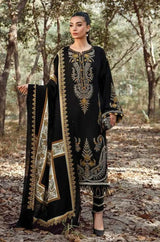 Maria B - 3PC Unstitched Dhanak Embroidered Shirt with Digital Printed Dupatta and Trouser - RF1205 royalpret