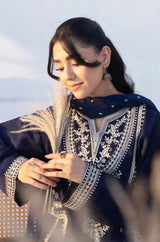 Rozana - 3PC Lawn Embroidered Shirt with Embroidered Chiffon Dupatta (Unstitched) - RF1329 royalpret