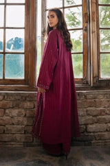 Sapphire - 2PC Unstitched Khaddar Embroidered Shirt with Khaddar Trouser - RF1230 Royal Pret
