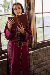 Sapphire - 2PC Unstitched Khaddar Embroidered Shirt with Khaddar Trouser - RF1230 Royal Pret