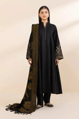 Sapphire - 3PC Unstitched Khaddar Sequence Embroidered Shirt with Digital Printed Dupatta and Trouser - RF1292 royalpret