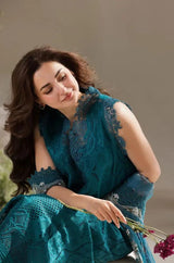 Sobia Nazir - 3PC Lawn Embroidered Chicken Kari Shirt with Embroidered Khaddi Net Dupatta (Unstitched) - RF1342 royalpret