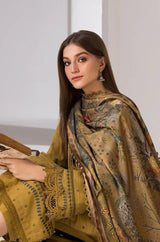 Sobia Nazir - 3PC Unstitched Dhanak Embroidered Shirt with Printed Dupatta - RF1299 royalpret