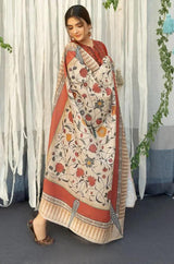 URGE - 3PC Lawn Embroidered Shirt with Printed Slub Net Dupatta - RF0999 royalpret